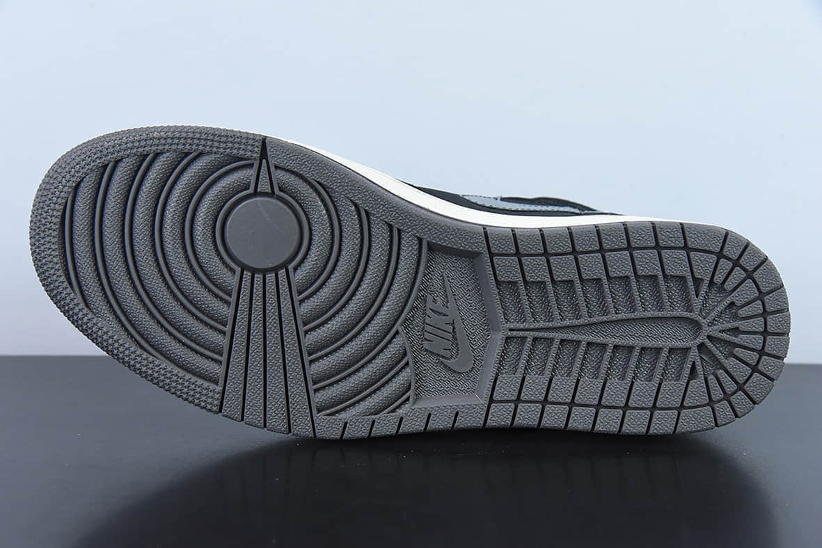 乔丹Air Jordan 1 Mid Inside OutAJ1黑灰反转中帮篮球鞋纯原版本 货号:DM9652-001