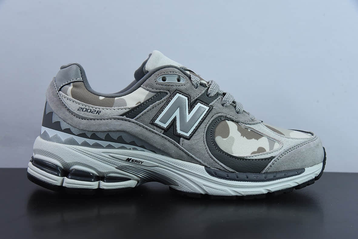 新百伦New Balance ML2002 系列迷彩灰复古老爹风男女休闲鞋情侣百搭慢跑鞋纯原版本 货号：M2002RBG