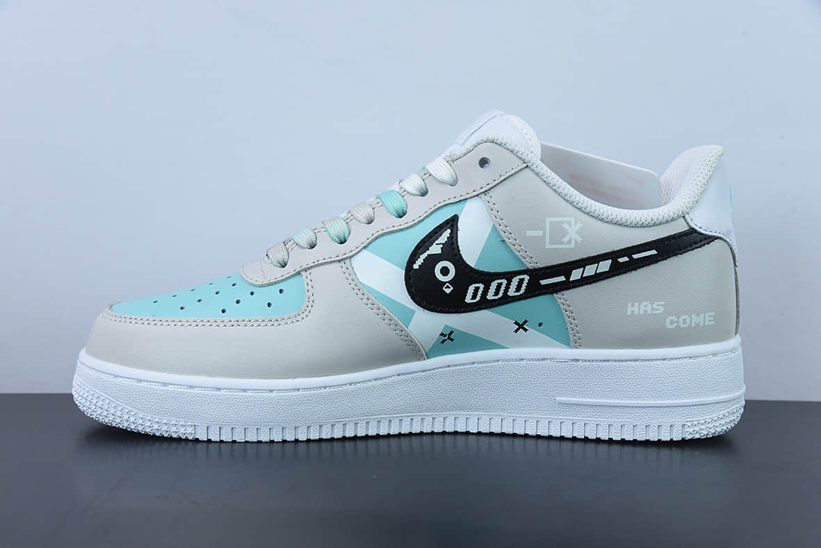 耐克Nike Air Force 1 Low ’07 未来科技灰蓝空军一号低帮休闲板鞋纯原版本 货号：CW2288-111