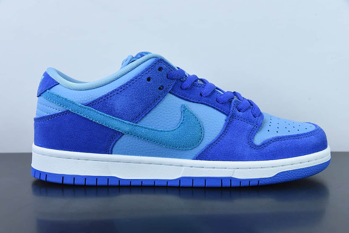耐克Nike SB Dunk Low Blue Raspberry 蓝树莓SB低帮运动休闲板鞋纯原版本 货号：DM0807-400