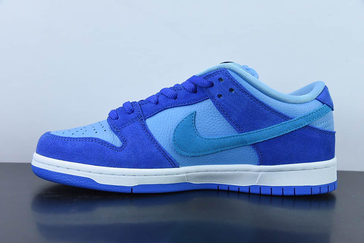 耐克Nike SB Dunk Low Blue Raspberry 蓝树莓SB低帮运动休闲板鞋纯原版本 货号：DM0807-400