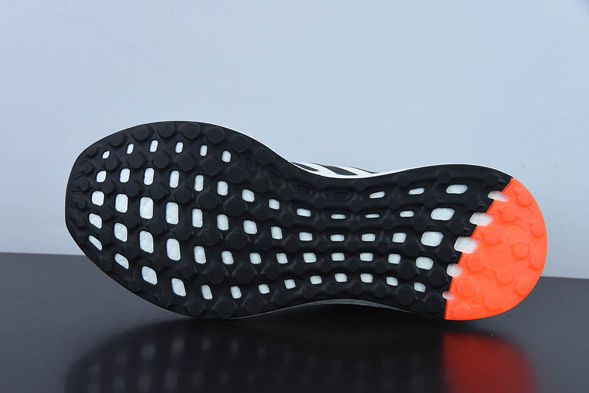 阿迪达斯Adidas Pureboost 21 PB21代黑白爆米花大底运动休闲跑步鞋纯原版本 货号：GY5099