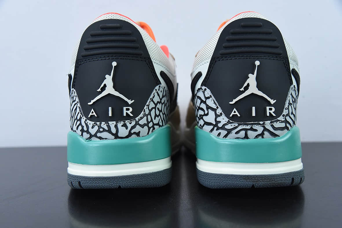 乔丹Air Jordan Legacy AJ312 Low 白卡其魔术贴三合一板鞋纯原版本 货号：DZ2763-101