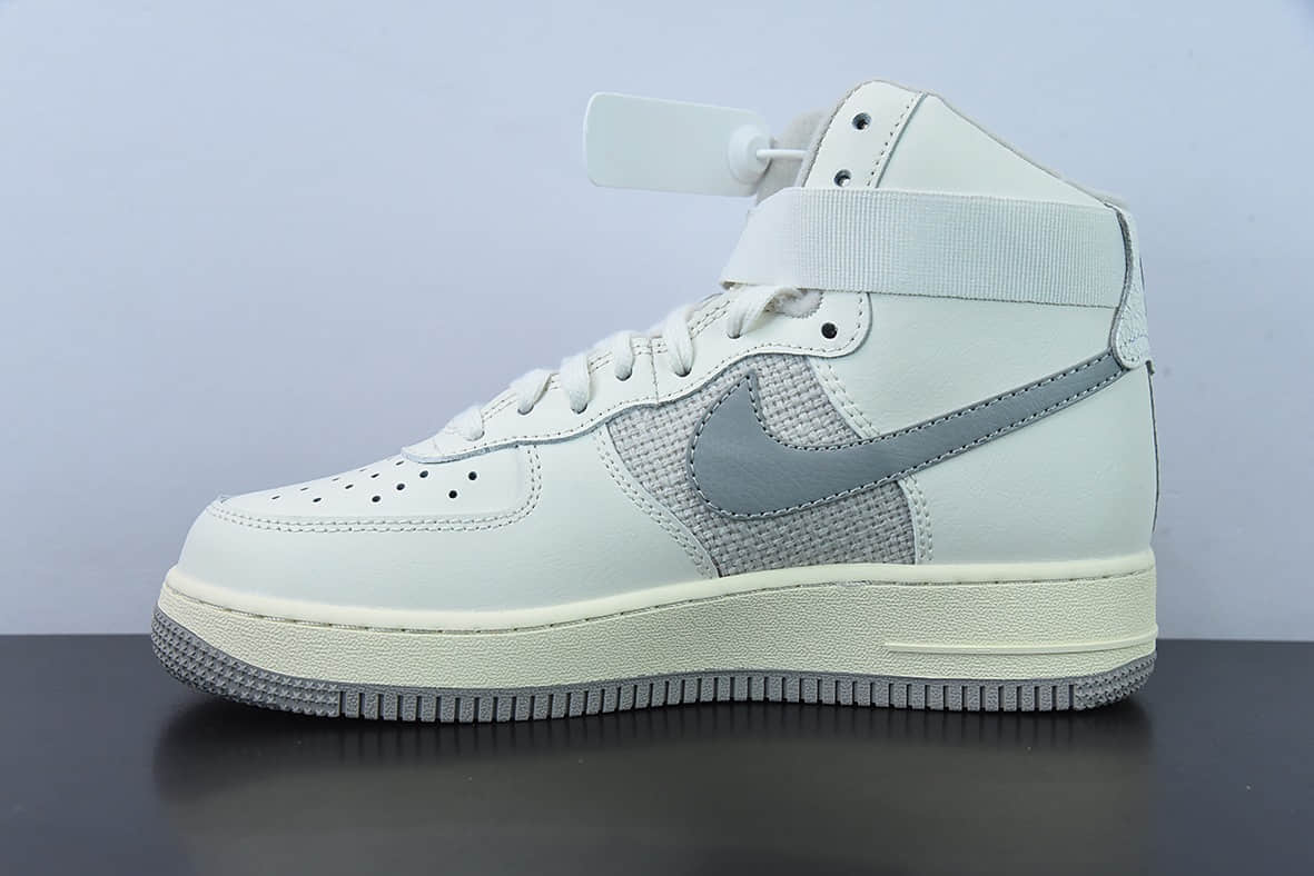 耐克Nike Air Force 1 High 07 Vintage Sail 复古乳白空军一号高帮休闲板鞋纯原版本 货号：DM0209-100