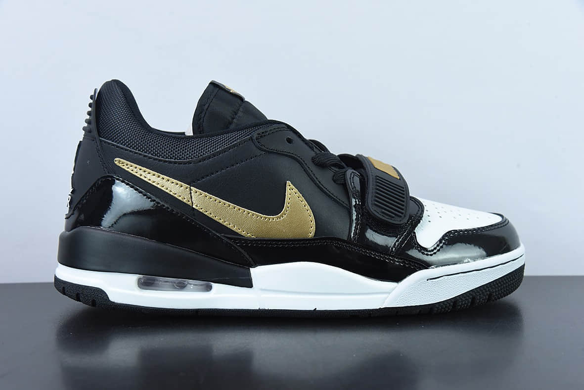 乔丹Air Jordan Legacy AJ312 漆皮黑金魔术贴三合一板鞋纯原版本 货号:CD7069-071
