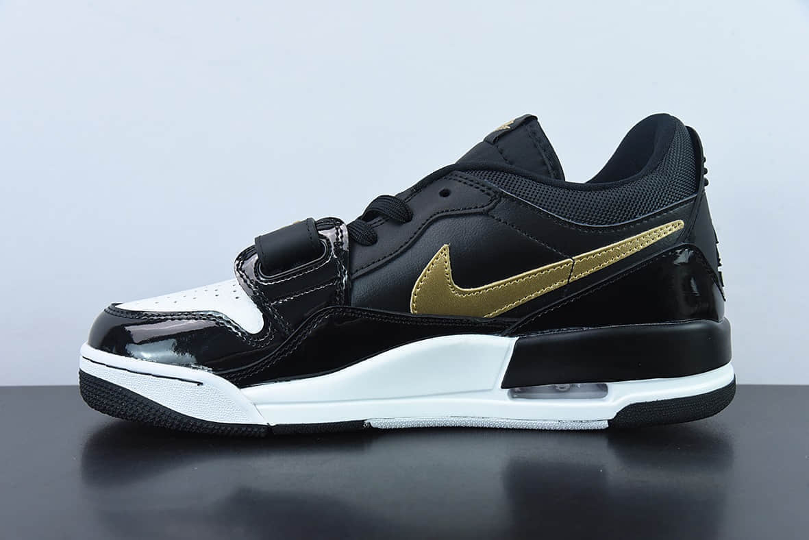乔丹Air Jordan Legacy AJ312 漆皮黑金魔术贴三合一板鞋纯原版本 货号:CD7069-071