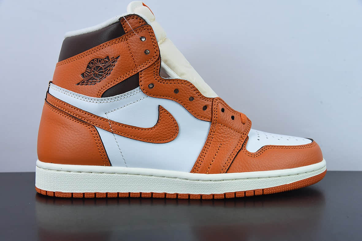 乔丹Air Jordan 1 Retro Starfish爱马仕橙小扣碎高帮篮球鞋纯原版本 货号：DO9369-101