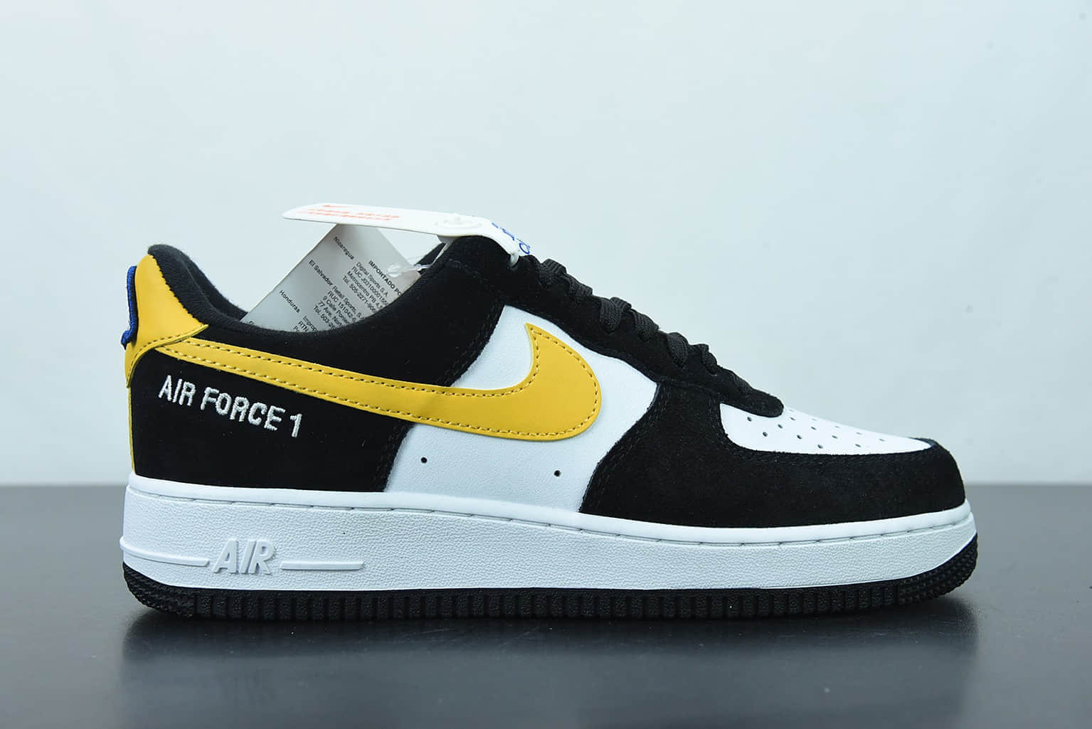 耐克Nike Air Force 1 Low Athletic Club黑黄勾空军一号低帮百搭休闲运动板鞋纯原版本 货号：DH7568-002