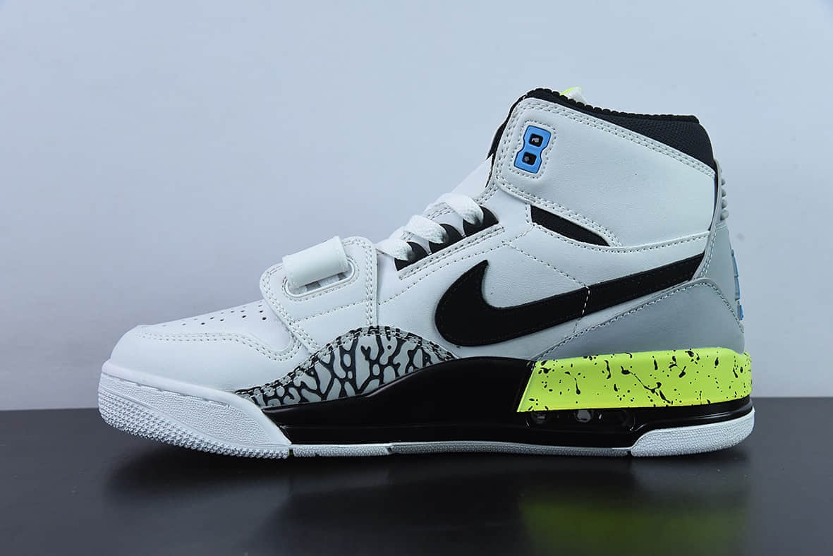 乔丹Air Jordan Legacy AJ312三合一白黑荧光绿高帮篮球鞋纯原版本 货号:AQ4160-107