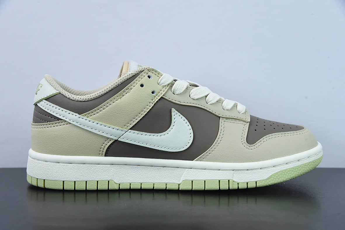 耐克Nike Wmne SB Dunk LowBrownMocha皮革米棕扣篮系列低帮休闲运动滑板板鞋纯原版本 货号：FB4961-012