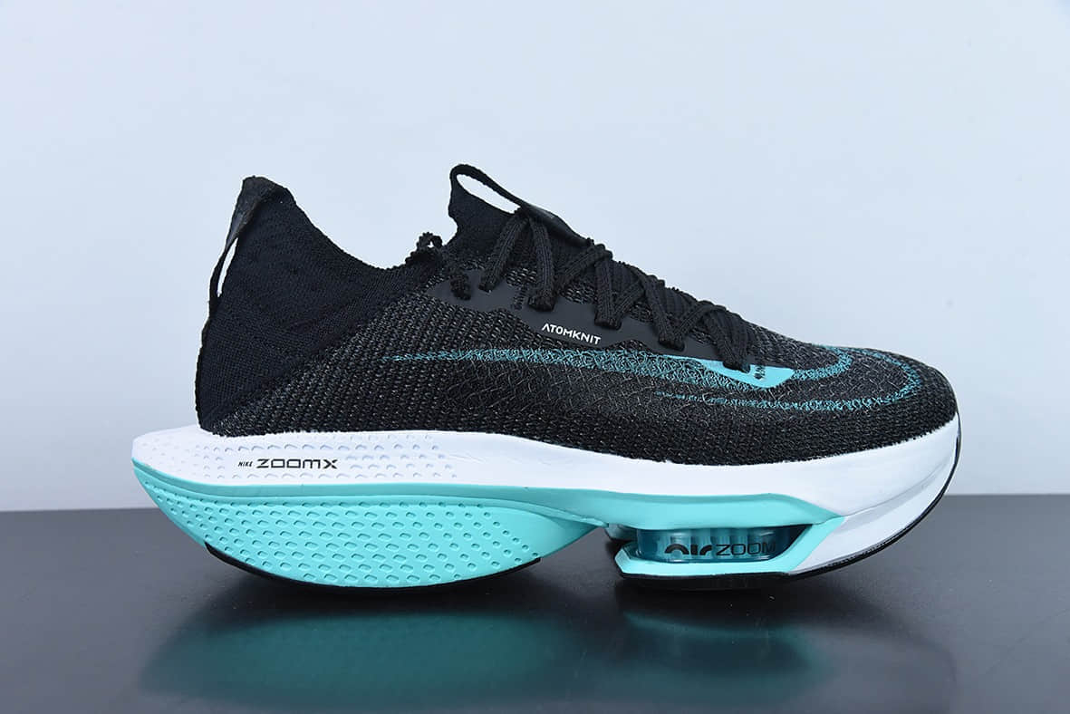 耐克Nike Air Zoom Alphafly NEXT% 2 Proto 马拉松3.0黑湖蓝高性能跑鞋纯原版本 货号：DV9422-500