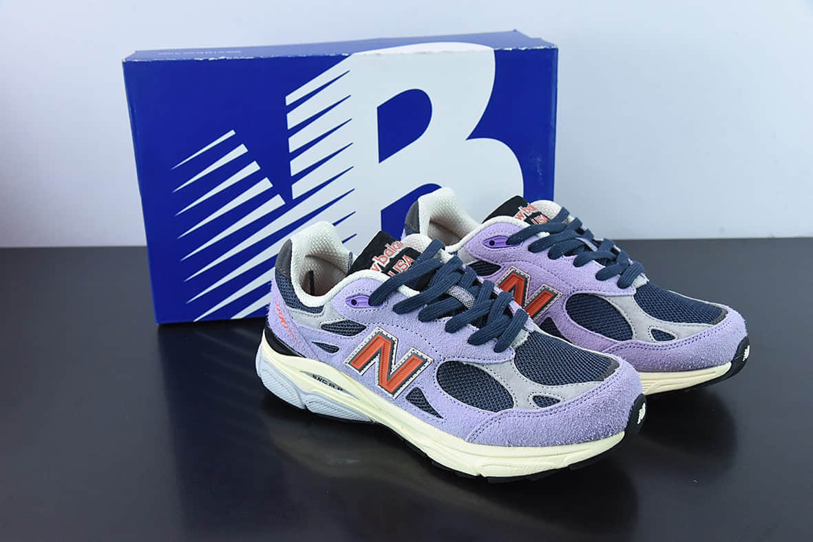 新百伦New Balance NB990系列浅紫高端美产复古休闲跑步鞋纯原版本 货号:M990TD3