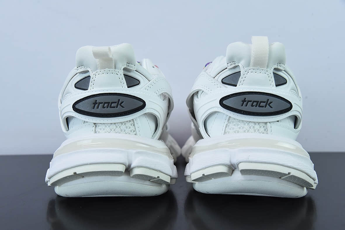 巴黎世家Balenciaga3.0 Track.2 Open Sneaker巴黎世家3.0白彩色低帮老爹鞋纯原版本 货号:542436W3RM19081