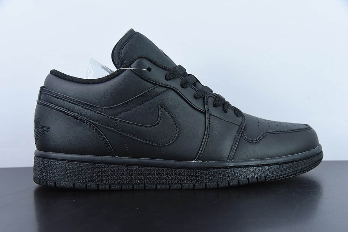 乔丹Air Jordan LowTriple Black AJ1乔丹一代纯黑武士低帮经典复古文化休闲运动篮球鞋纯原版本 货号：553558-093