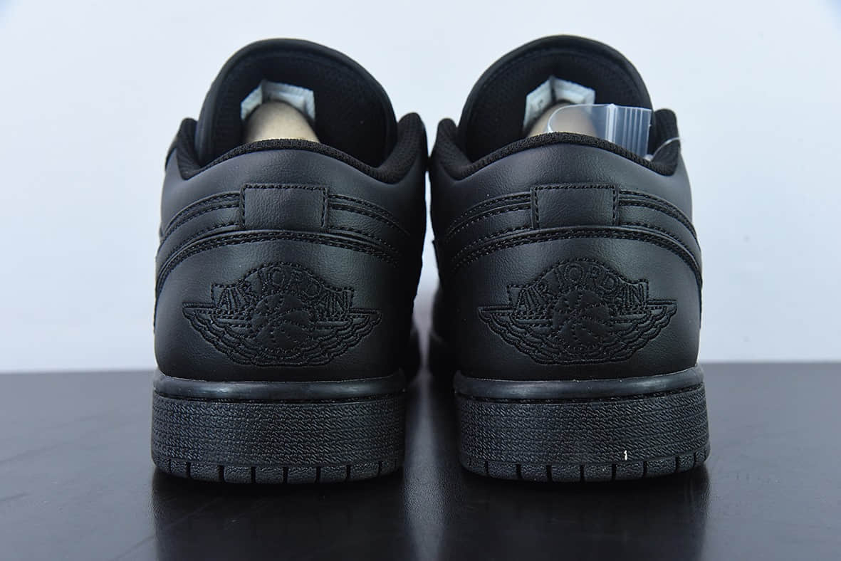 乔丹Air Jordan LowTriple Black AJ1乔丹一代纯黑武士低帮经典复古文化休闲运动篮球鞋纯原版本 货号：553558-093