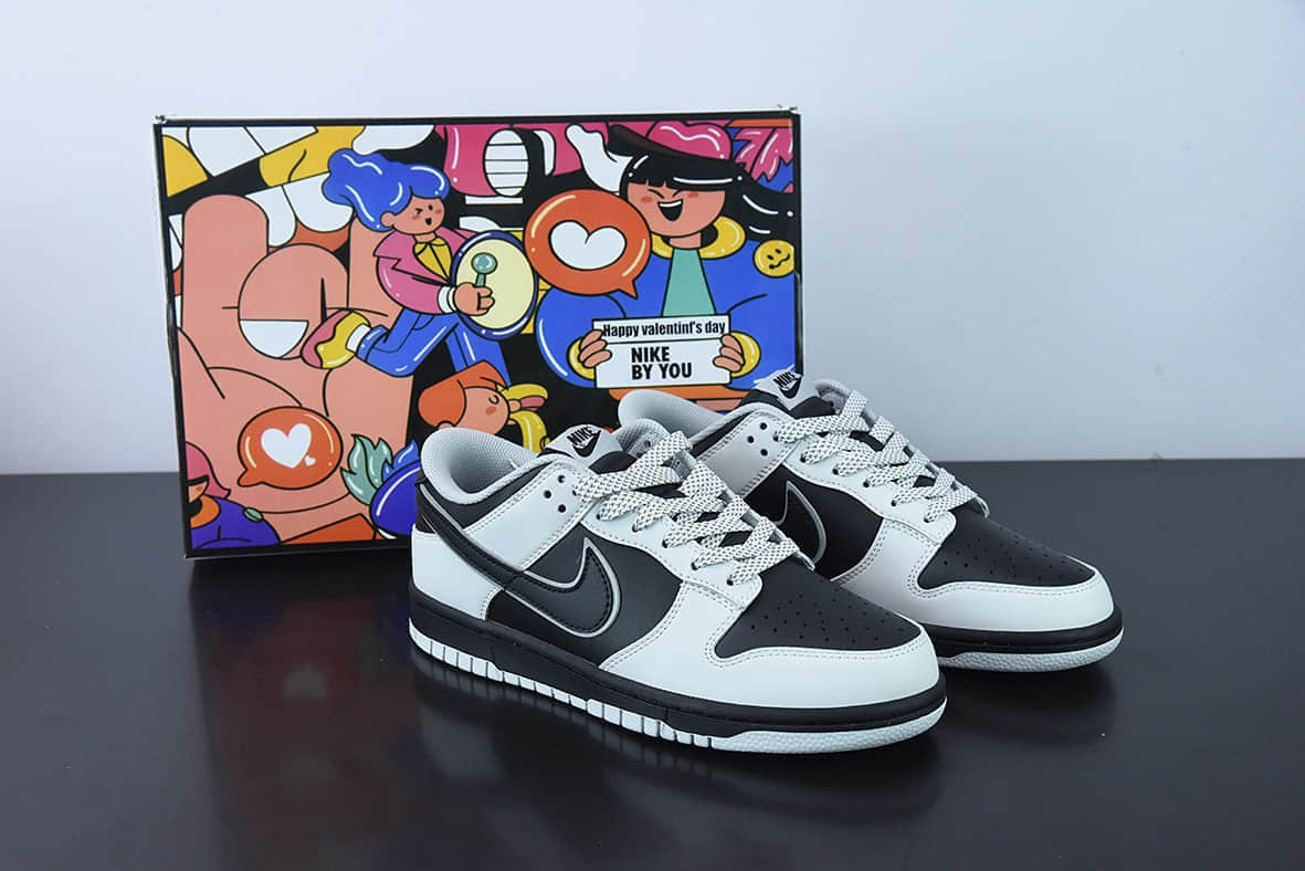 耐克Nike SB Dunk Low 灰猫反光 SB低帮休闲板鞋纯原版本 货号：DD9606-363