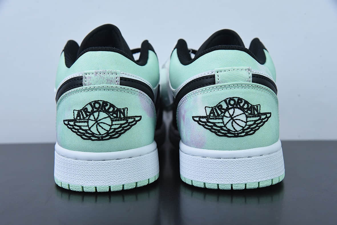 乔丹Air Jordan Low AJ1白黑绿小蒂芙尼低帮篮球鞋纯原版本 货号：DM1199-100