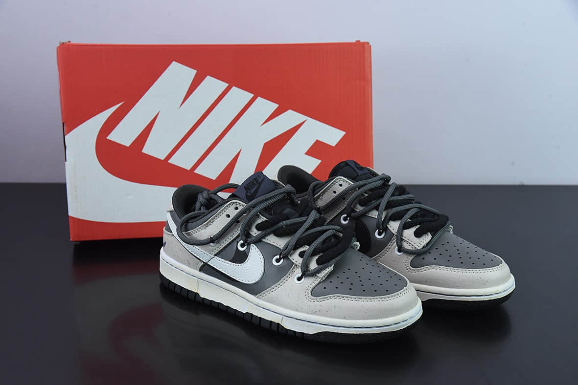 耐克Nike SB Dunk Low 荒漠废土反转摩卡解构抽绳鞋带低帮滑板鞋纯原版本 货号:DJ6188-002