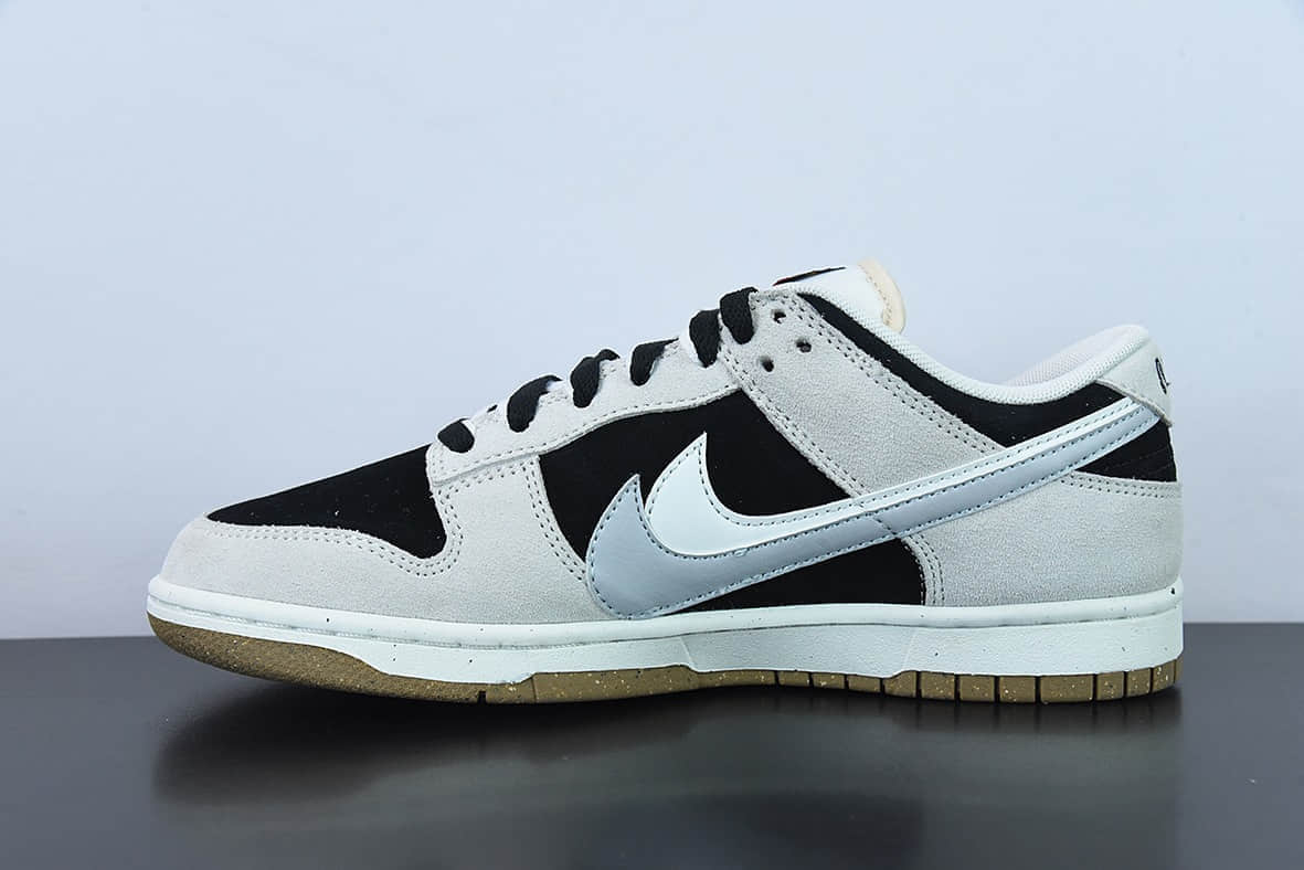 耐克Nike Frame Skate x Nike SB Dunk Low “Habibi” 白灰双勾SB低帮滑板鞋纯原版本 货号:DD9457-102
