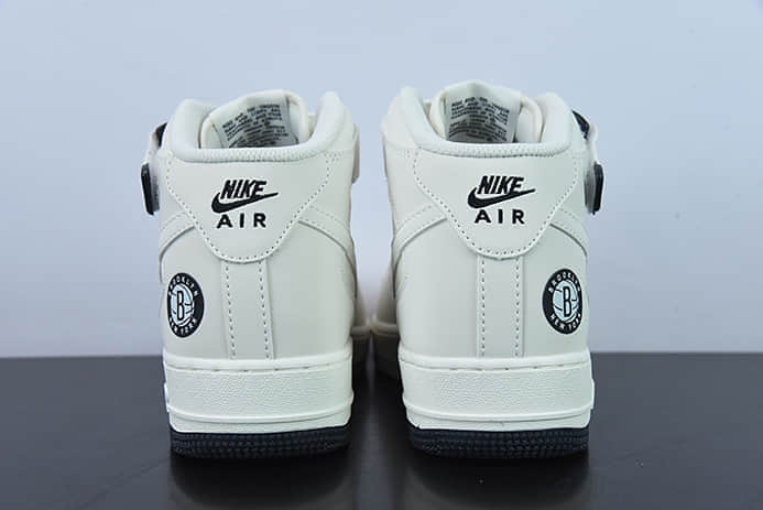 耐克Nike Air Force 1'07 Mid 串标白黑小钩空军一号中帮休闲板鞋纯原版本 货号：NT2969-013