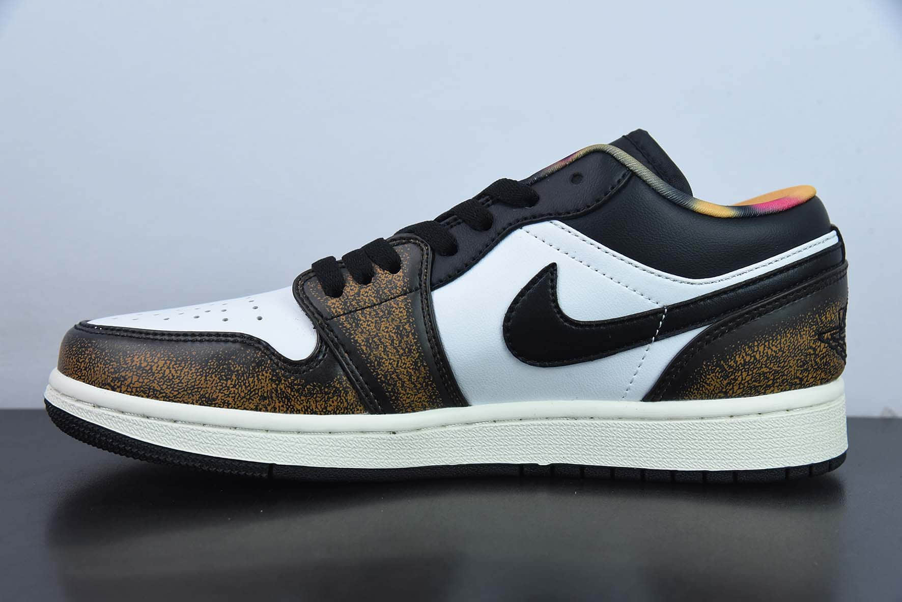 乔丹Air Jordan 1 Low Wear Away AJ1 乔1古铜磨损做旧低帮篮球鞋纯原版本 货号：DQ8422-001