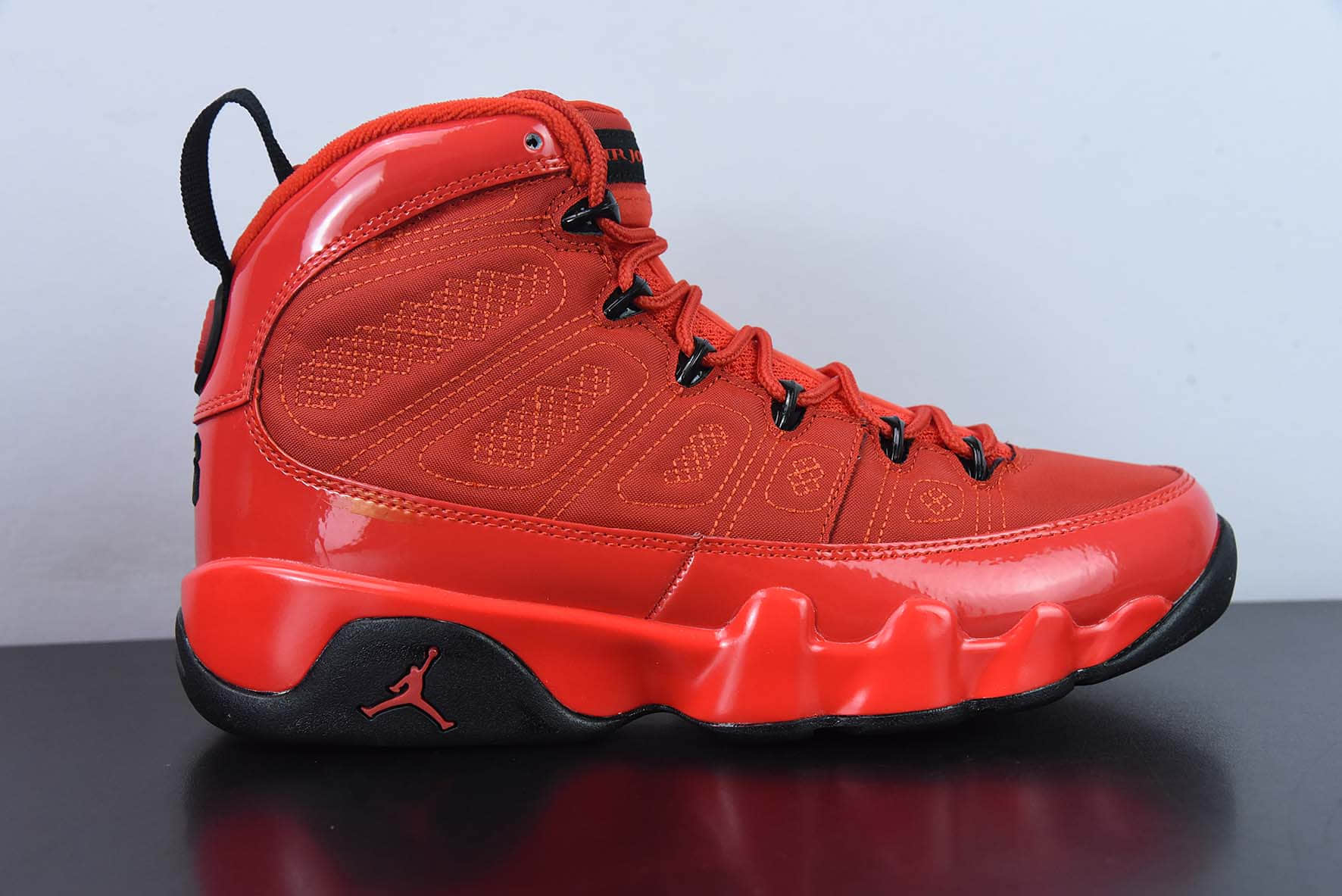 乔丹Air Jordan 9 Retro Particle Grey AJ9大红中国红高帮篮球鞋纯原版本 货号:CT8019-600