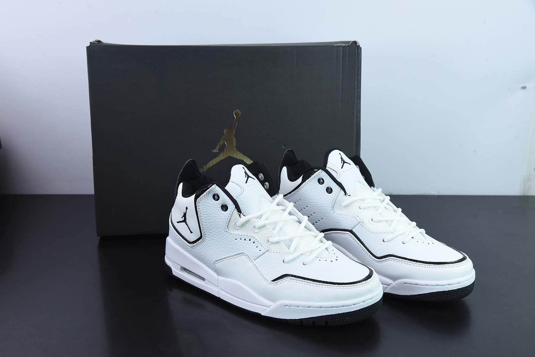 乔丹Air Jordan Courtside 23迈克尔·乔丹AJ23代黑白熊猫简版中帮复古休闲运动文化篮球鞋纯原版本 货号：AR1000-100