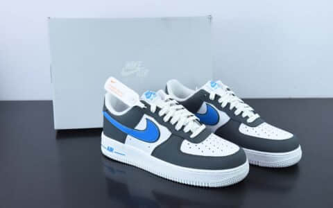 耐克Nike Air Force 1 米灰蓝空军一号低帮休闲运动板鞋纯原版本 货号： FB3360-100