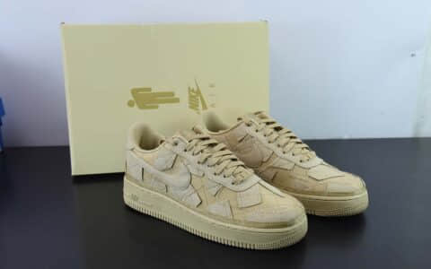 耐克Nike Billie Eilish x Nk Air Force 1’07 Low Mushroom 碧梨联名小麦色空军一号低帮休闲板鞋纯原版本 货号：DQ4137-200