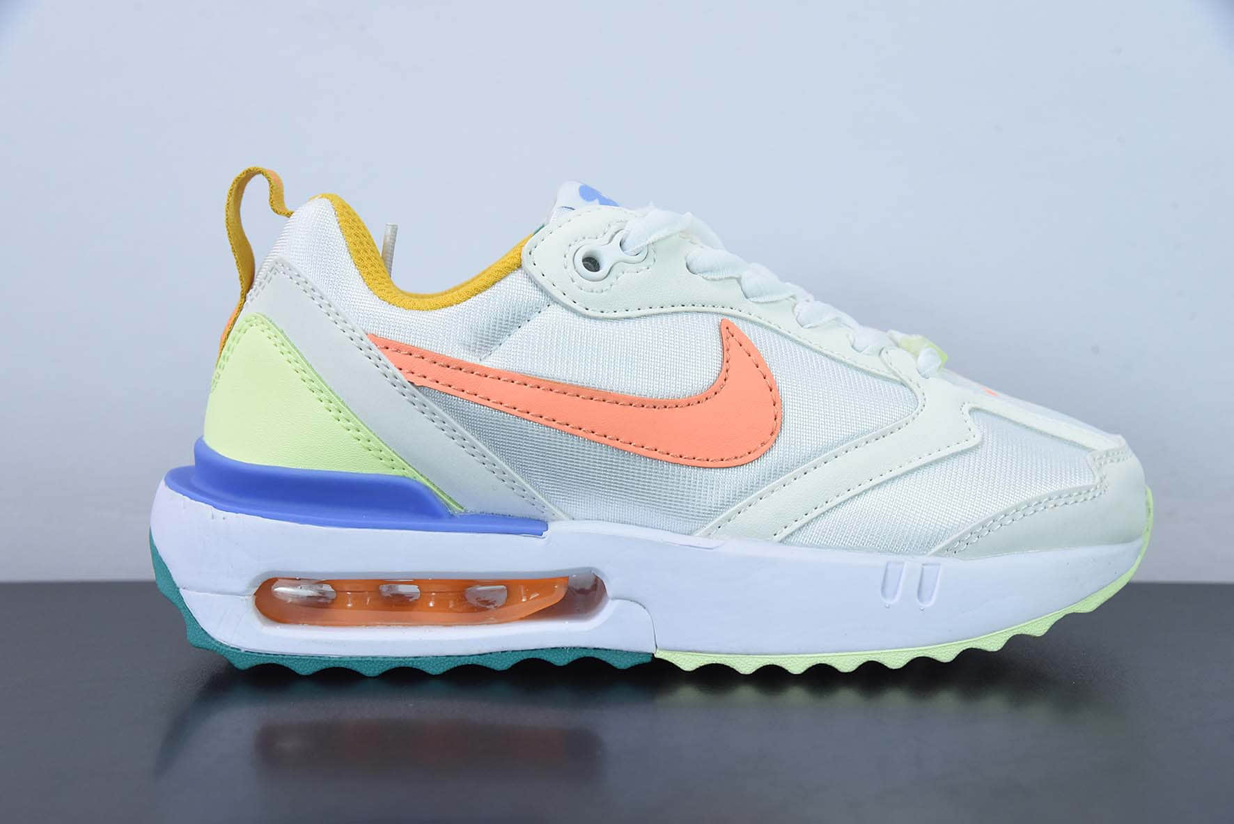 耐克NIKE Air Max Dawn 黎明系列白桔蓝低帮气垫百搭休闲运动慢跑鞋纯原版本 货号:DX3717-100