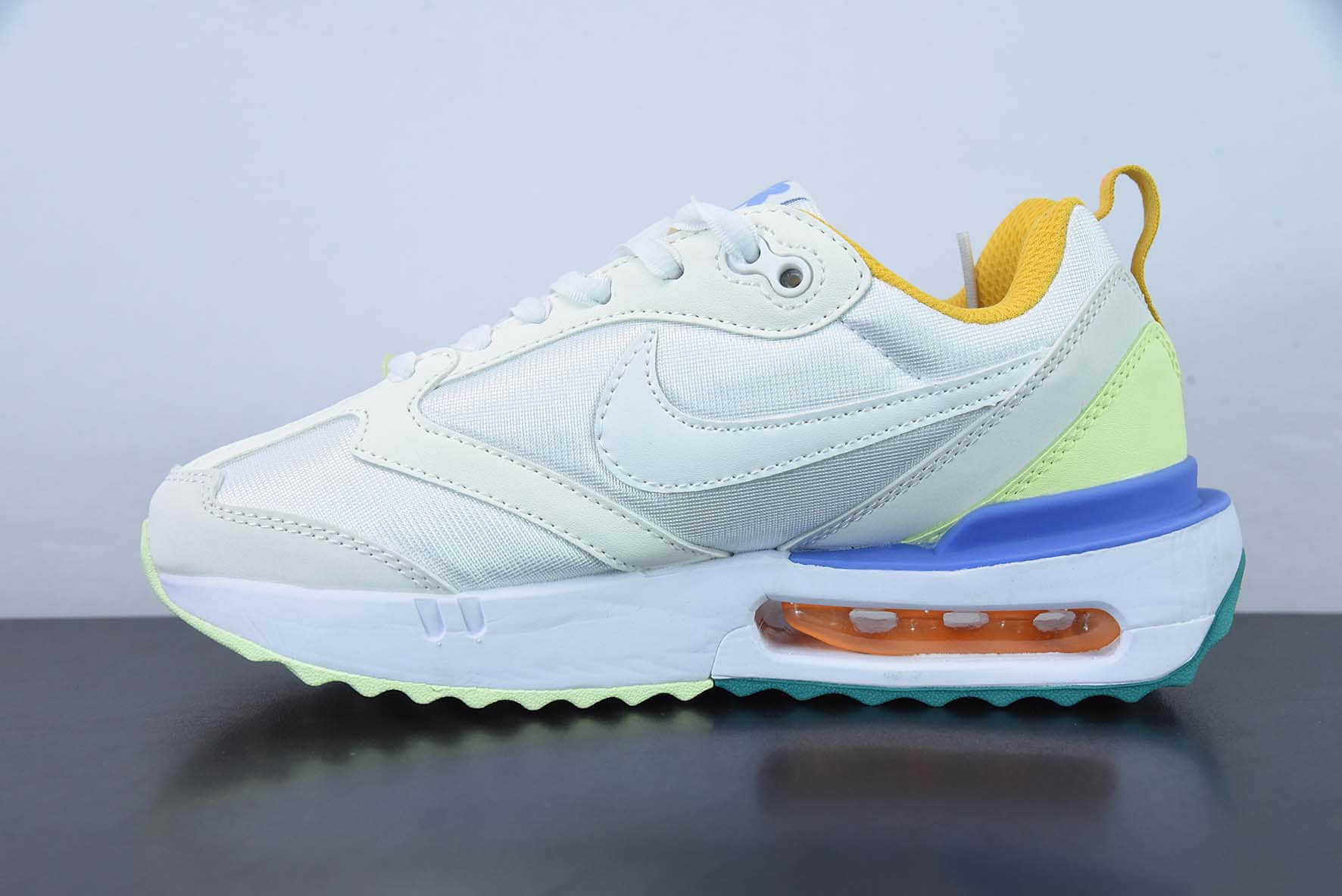 耐克NIKE Air Max Dawn 黎明系列白桔蓝低帮气垫百搭休闲运动慢跑鞋纯原版本 货号:DX3717-100