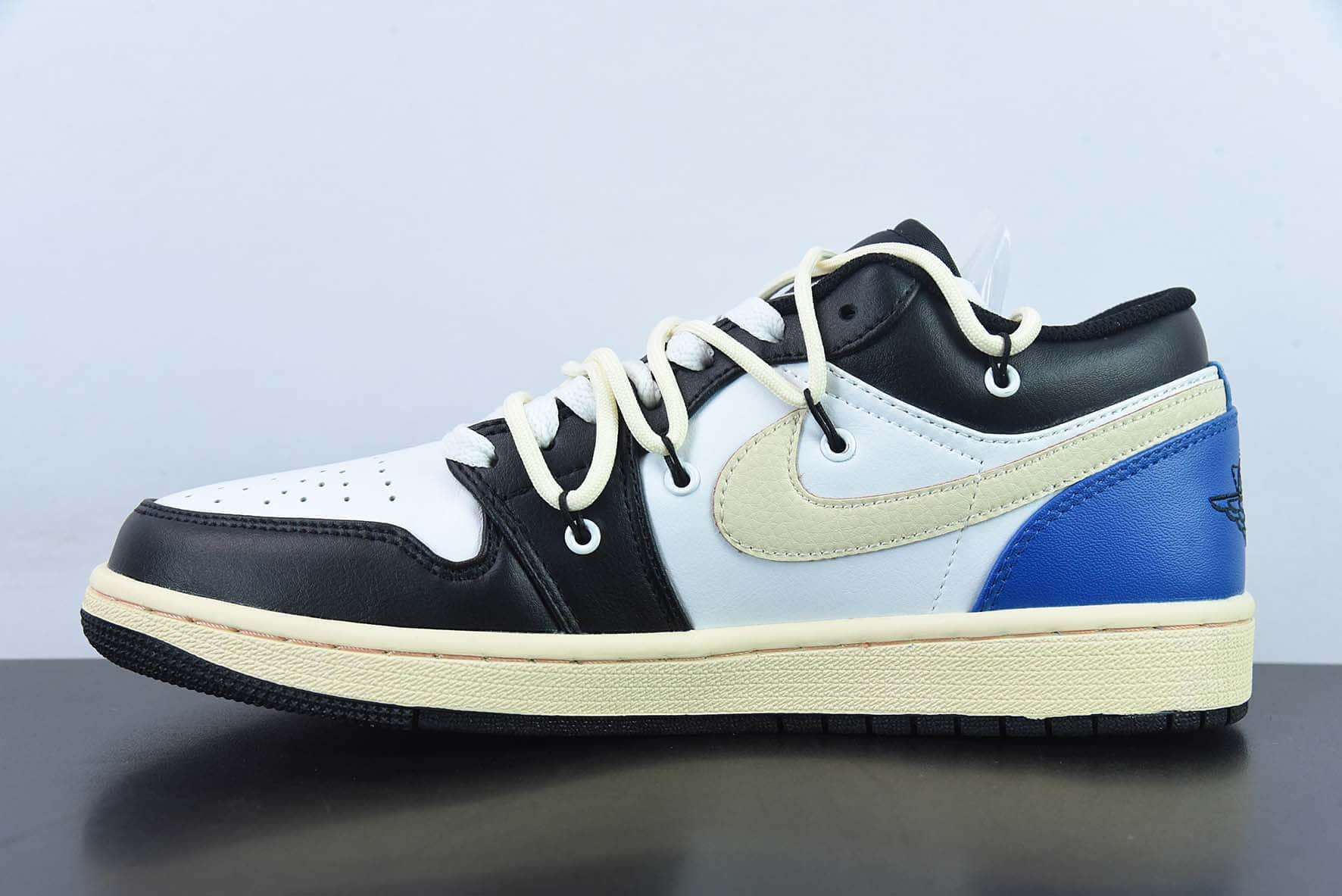 乔丹Air Jordan 1 Low 情人节闪电蓝脚趾定制配色低帮篮球鞋纯原版本 货号：553558-062