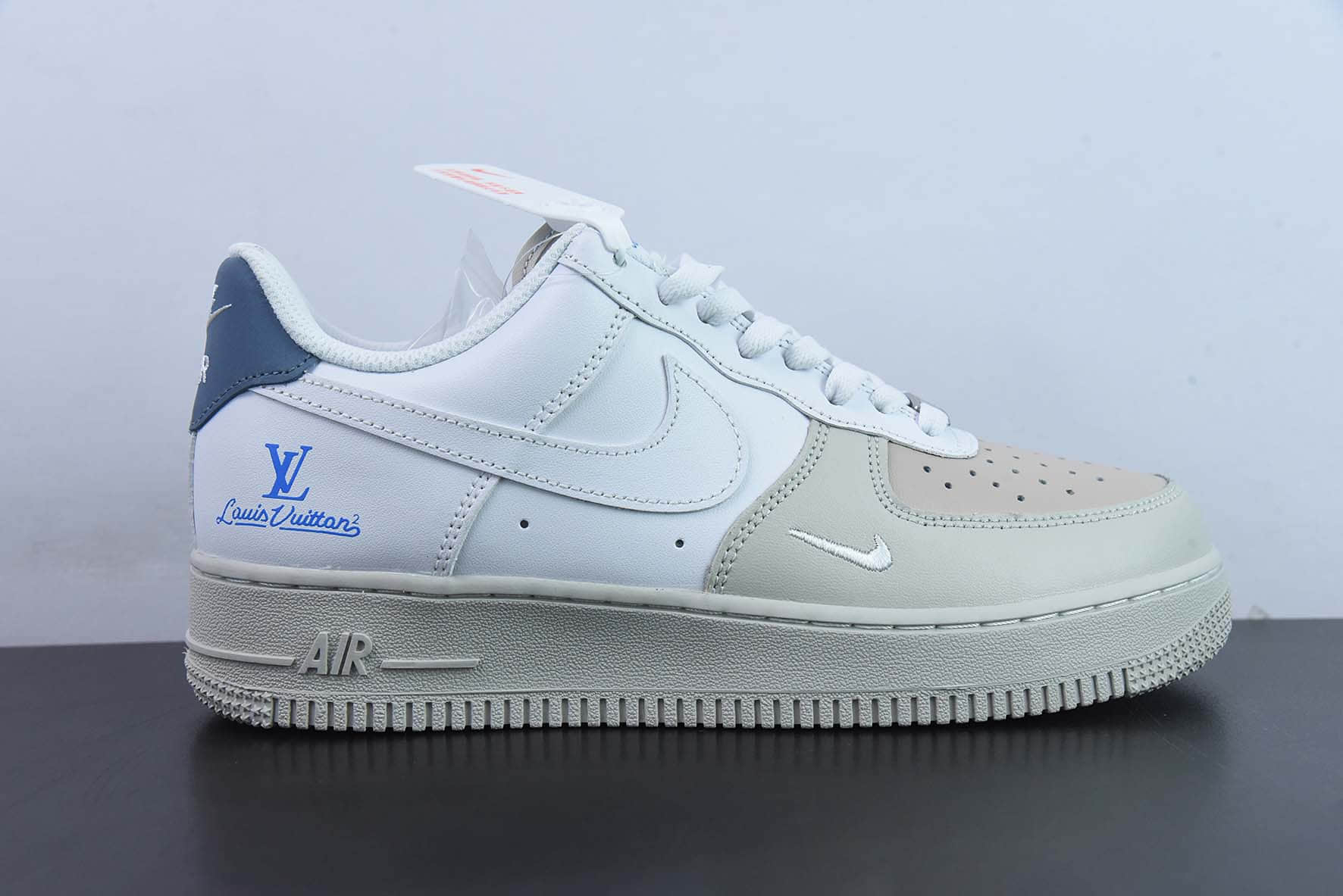 耐克Nike Air Force 1 '07 Low LV联名灰白棕蓝空军一号低帮运动休闲板鞋纯原版本 货号：BS8871-301