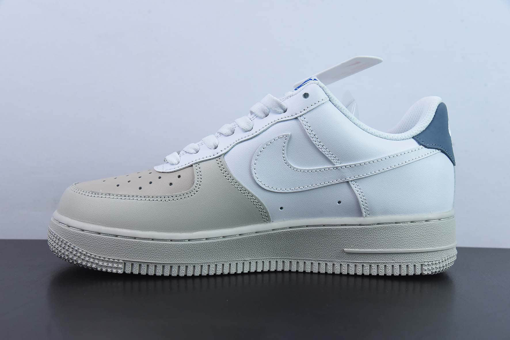 耐克Nike Air Force 1 '07 Low LV联名灰白棕蓝空军一号低帮运动休闲板鞋纯原版本 货号：BS8871-301