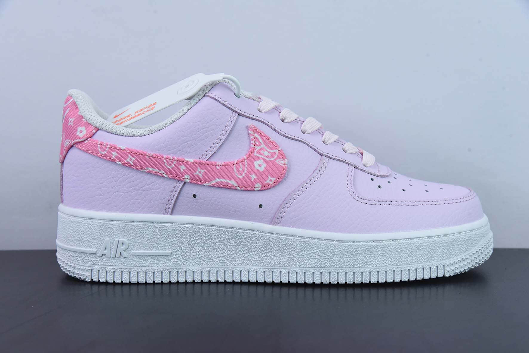 耐克Nike Air Force 1 Low 粉腰果花雾霾紫空军一号低帮休闲运动板鞋纯原版本 货号:FD1448-664