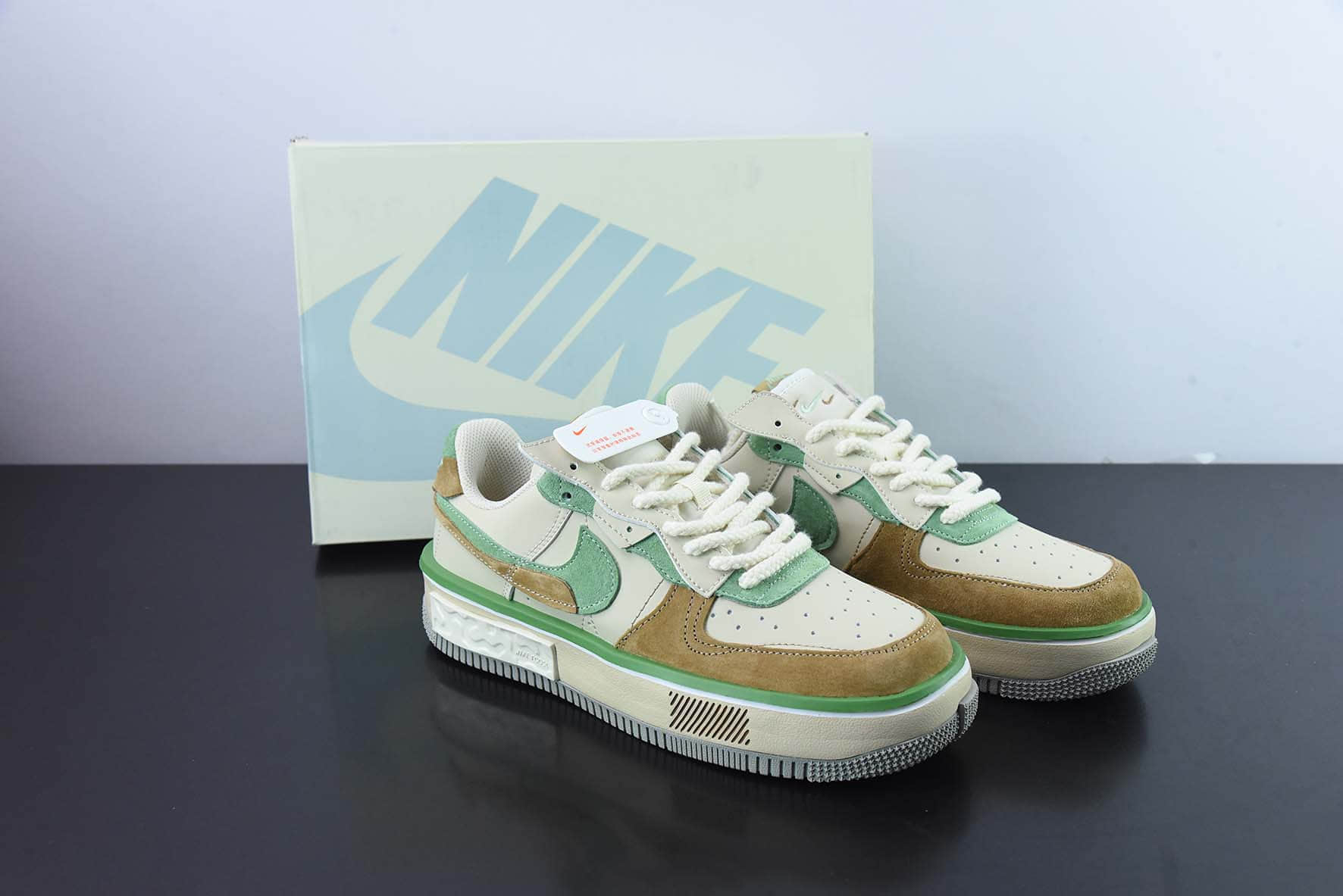 耐克Nike Air Force 1 Fontanka 空军丰塔卡系列糖果屋拼接马卡龙低帮休闲板鞋纯原版本 货号：CW6688-801