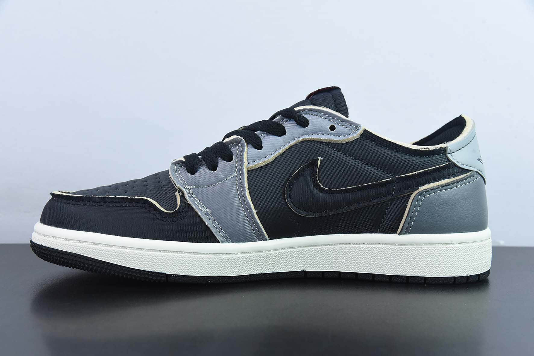 乔丹Air Jordan 1 Retro Low OG EXAJ1乔1黑灰低帮休闲板鞋纯原版本 货号:DV0982-006