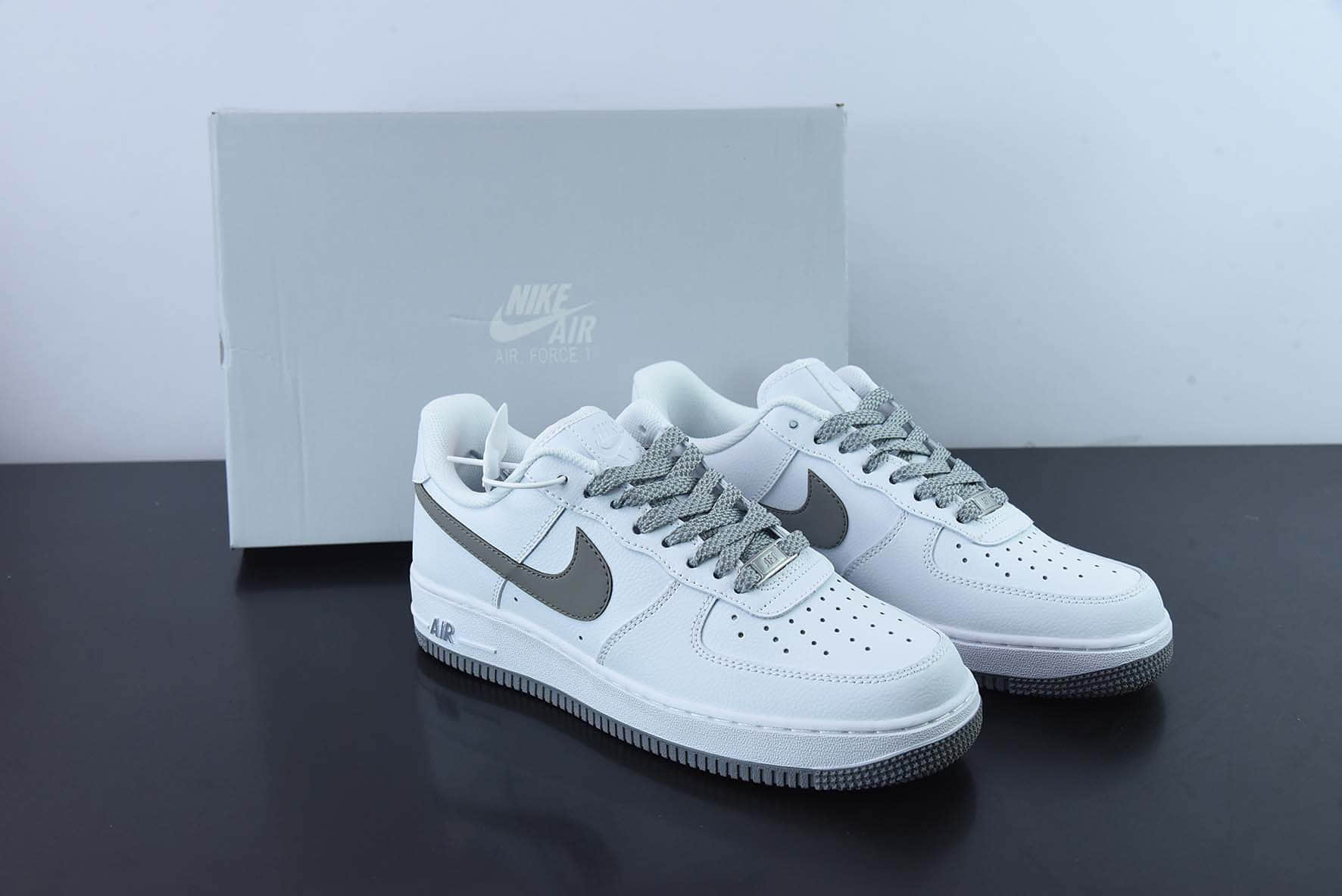 耐克Nike Air Force 1'07 Low 白灰满天星空军一号低帮休闲板鞋纯原版本 货号:AH0286-111