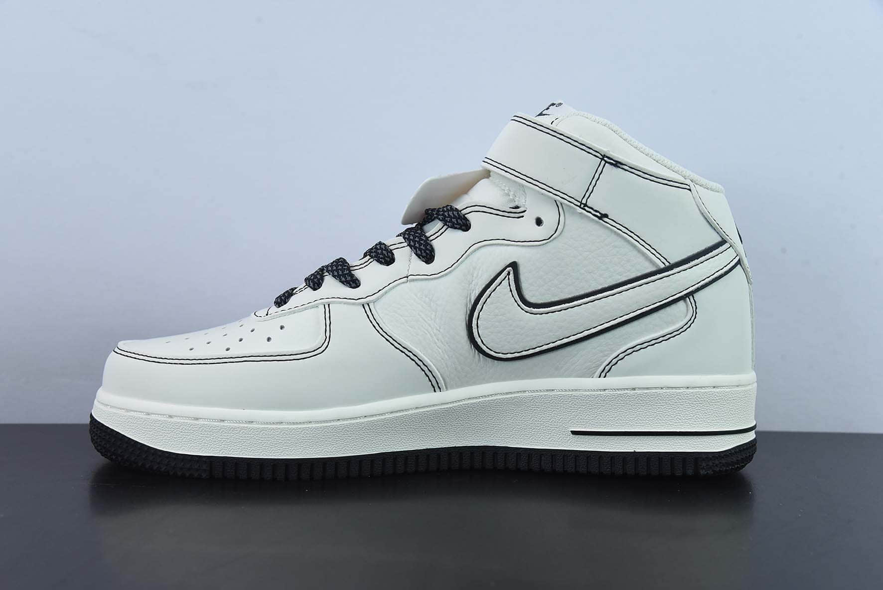 耐克Nike Undefeated x Nk Air Force 1'07 Mid 夜魔侠空军一号中帮休闲板鞋纯原版本 货号:GB5969-001