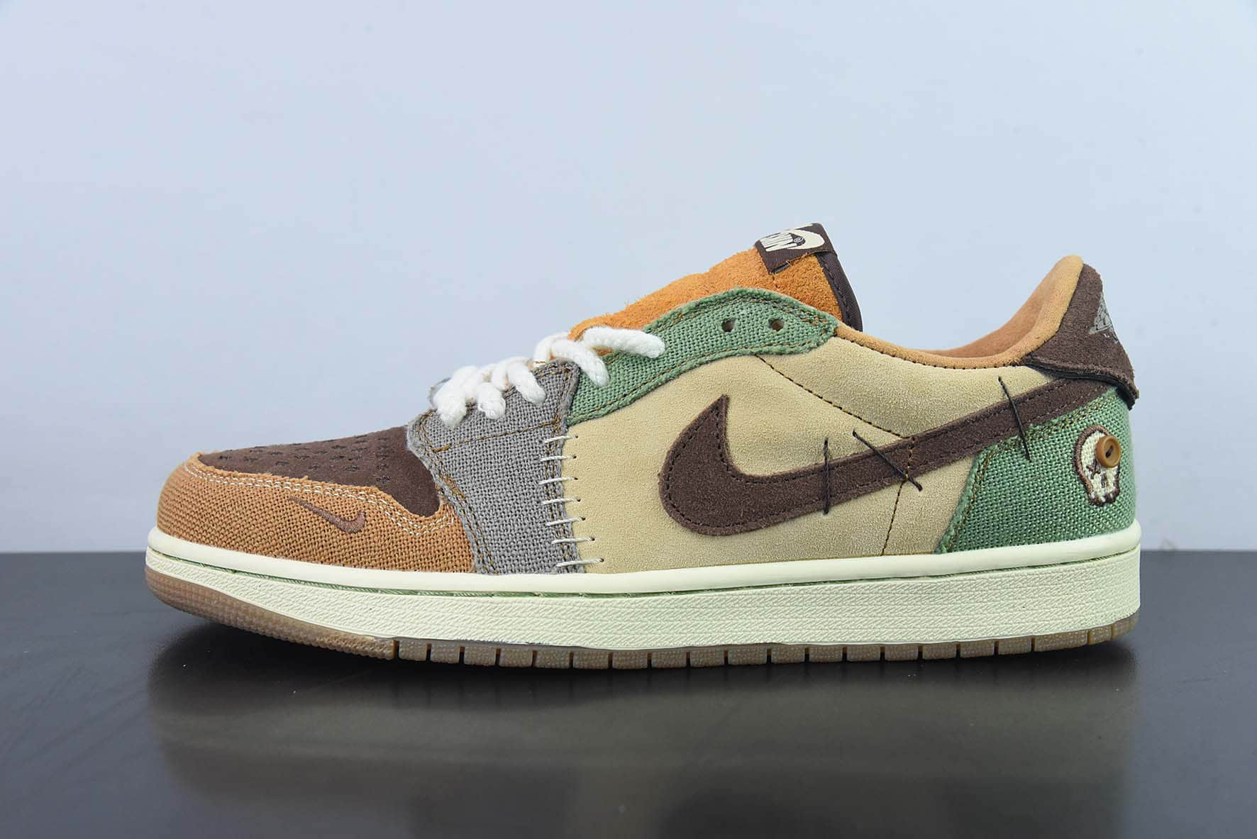 乔丹Air Jordan Zion Williamson x Air Jordan 1 Retro Low OG Voodoo AJ1棕色巫毒娃娃低帮文化篮球鞋纯原版本 货号:DZ7292-200