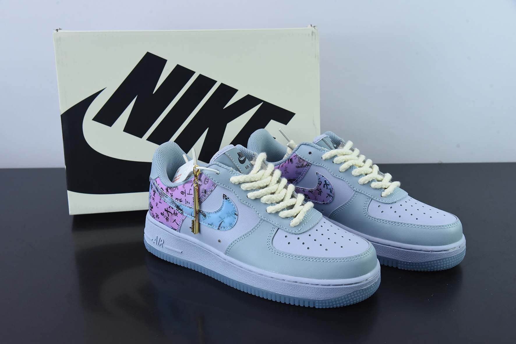 耐克Nike Air Force 1 Low 07 兰亭序国潮风空军一号低帮休闲板鞋纯原版本 货号:CW0088-222
