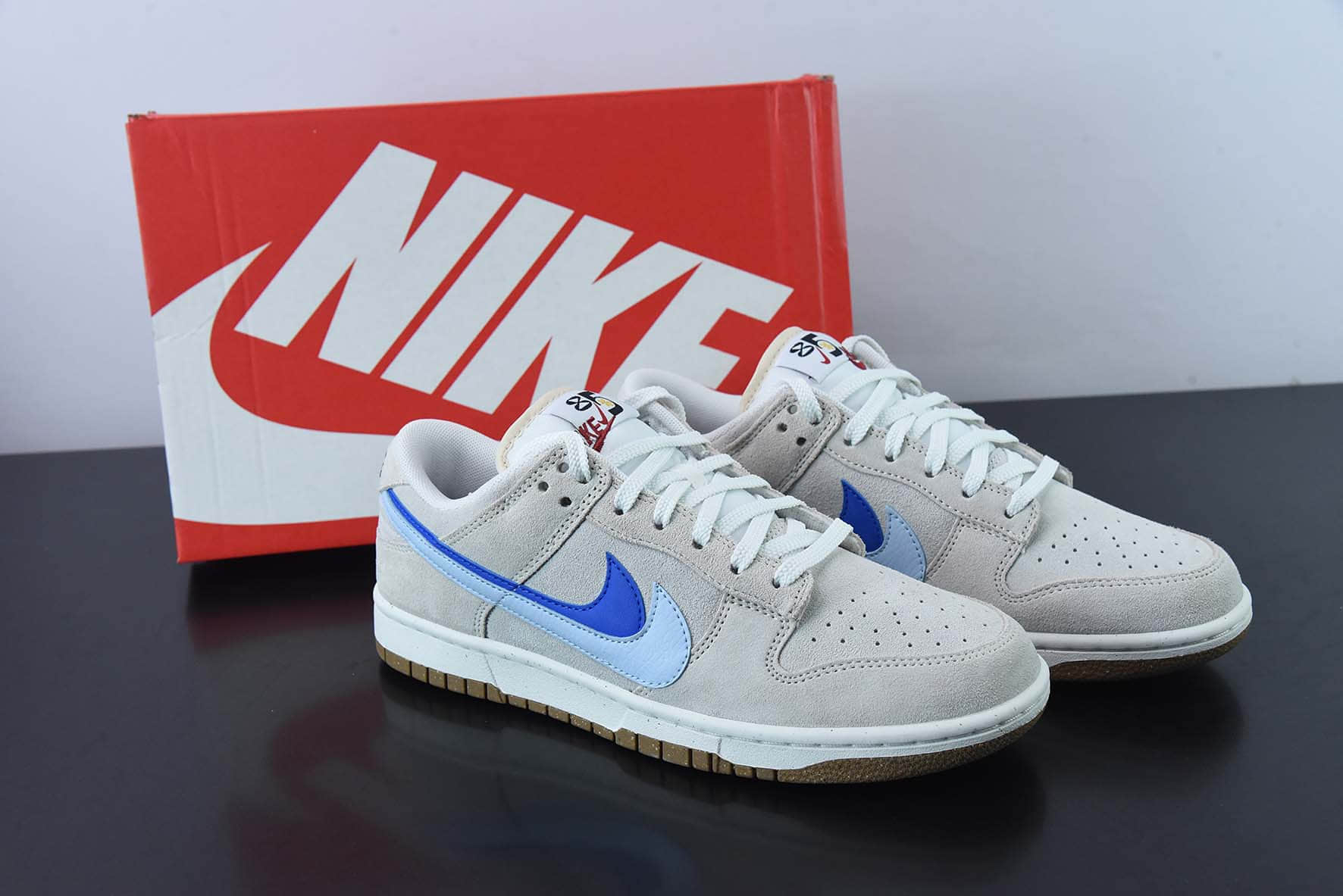 耐克Nike SB Dunk Low 85 蓝玉双勾 SB低帮运动休闲板鞋纯原版本 货号：DD9457-106