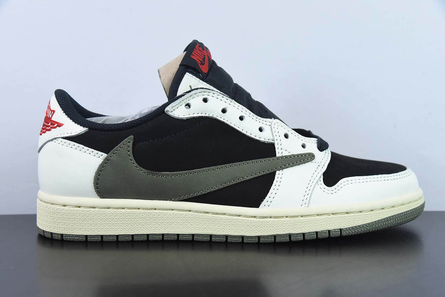 乔丹Air Jordan Travis Scott x Nike Wmns Air Jordan 1 Low OG SPOliveAJ1S联名反转熊猫橄榄绿低帮篮球鞋纯原版本 货号:DZ4137-106