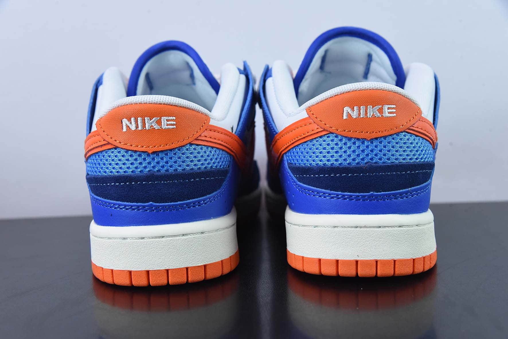 耐克Nike Dunk Scrap 蓝白橙尼克斯缝合怪低帮滑板鞋纯原版本 货号：DM0128-100