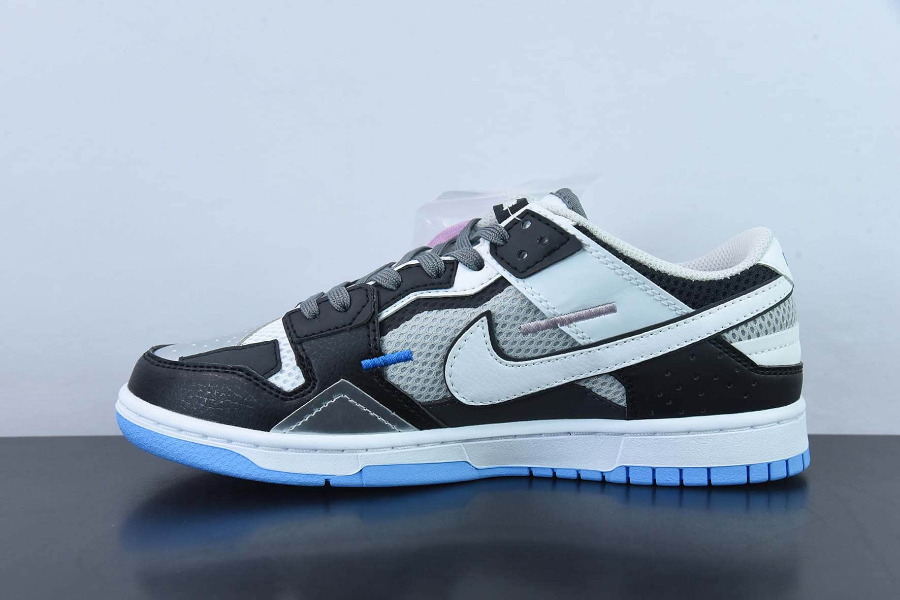 耐克Nike SB Dunk Scrap LowMismatch红蓝鸳鸯拼接缝合扣篮系列低帮板鞋纯原版本 货号:DN5381-001