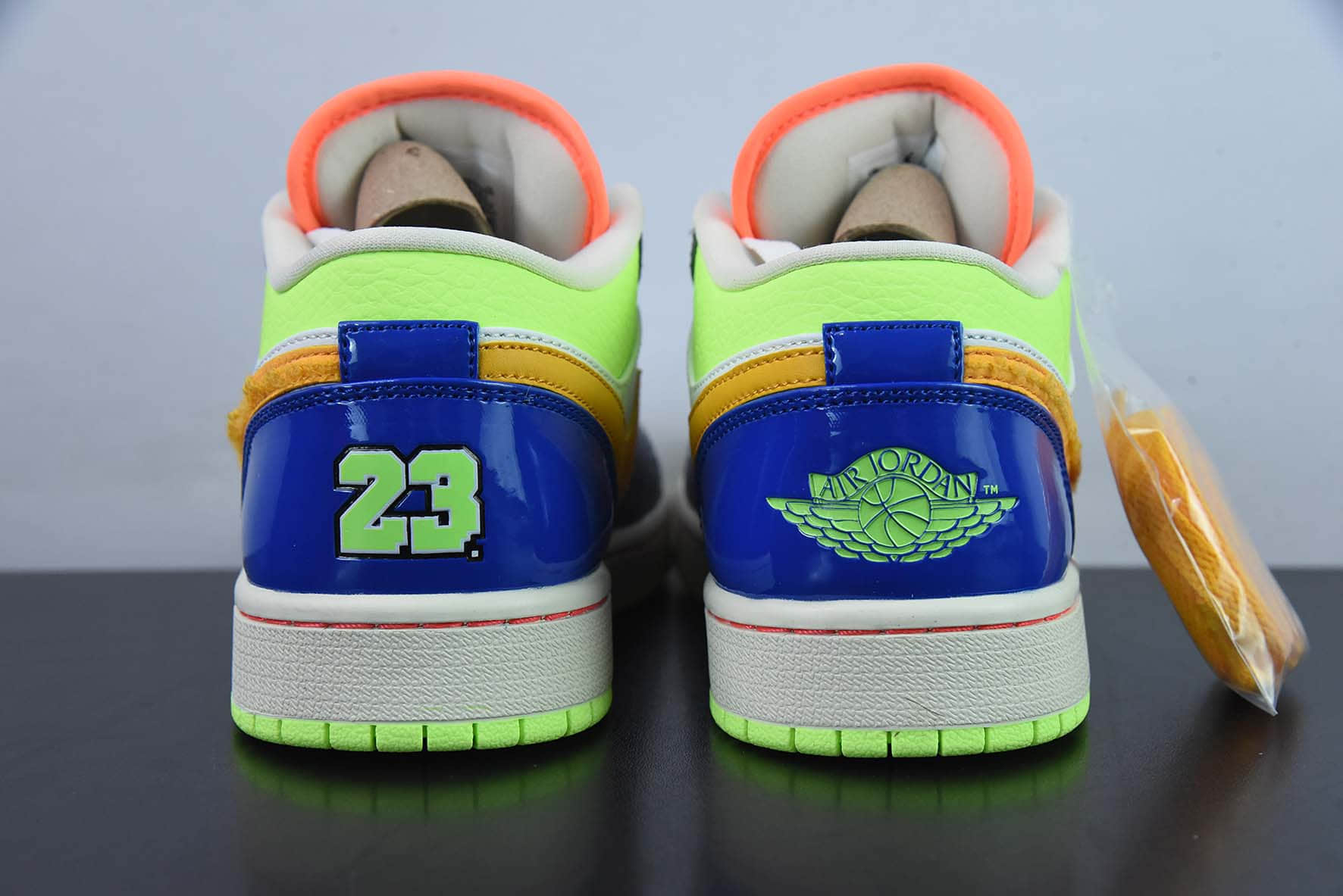 乔丹Air Jordan 1 Low AJ1 乔1漆皮白灰黄蓝拼色复古文化休闲运动板鞋纯原版本 货号：FB1835-181