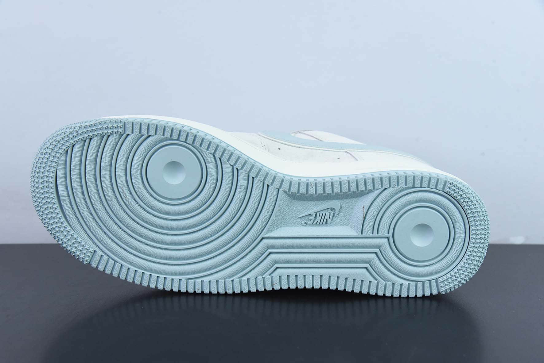 耐克Nike Air Force 1 Low ’07 麂皮浅灰淡蓝金迷你双钩子空军一号低帮休闲板鞋纯原版本 货号:KK5636-510