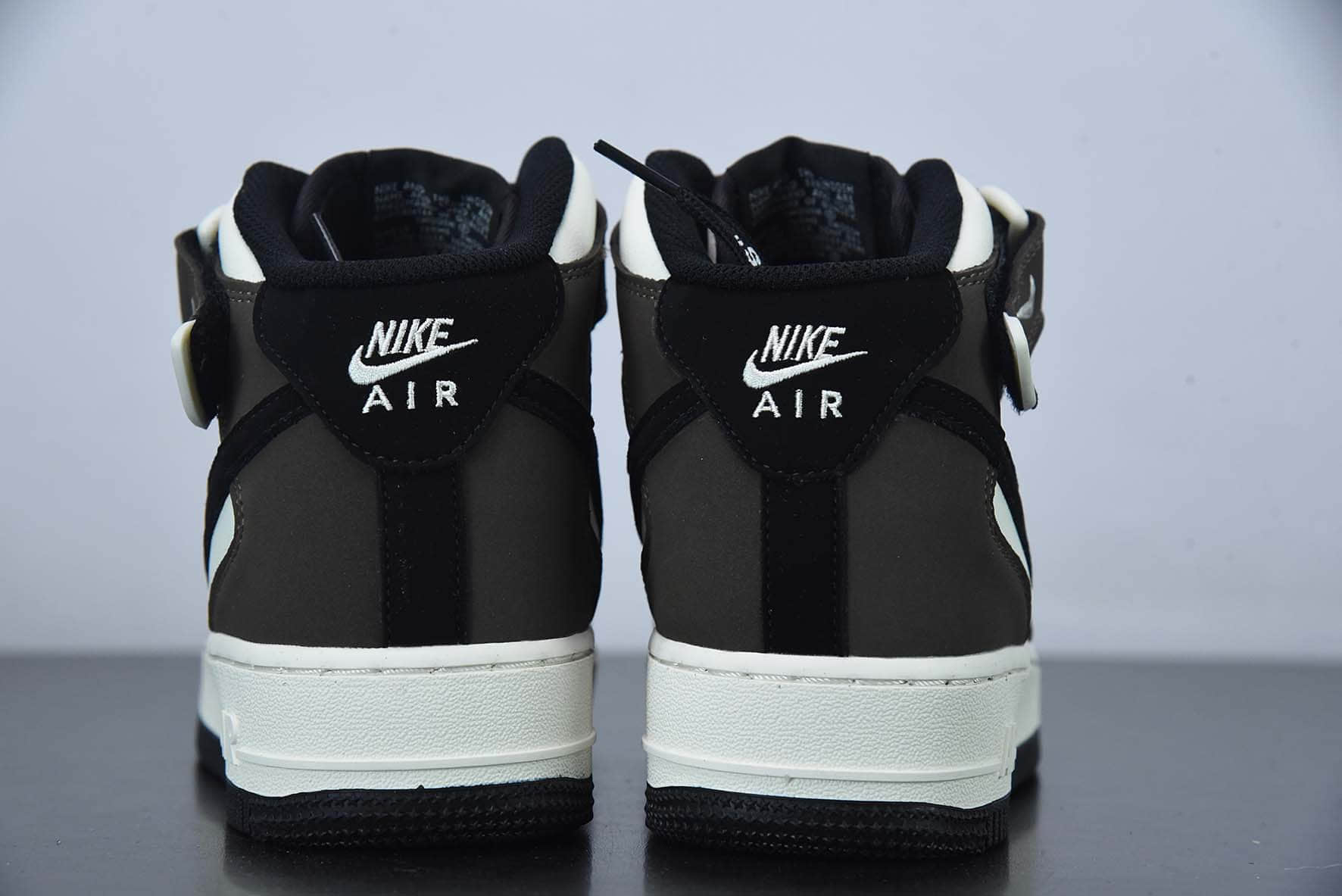 耐克Nike Air Force 1 '07 MidDark Mocha皮革黑摩卡小倒钩空军一号经典中帮板鞋纯原版本 货号：GH5696-023