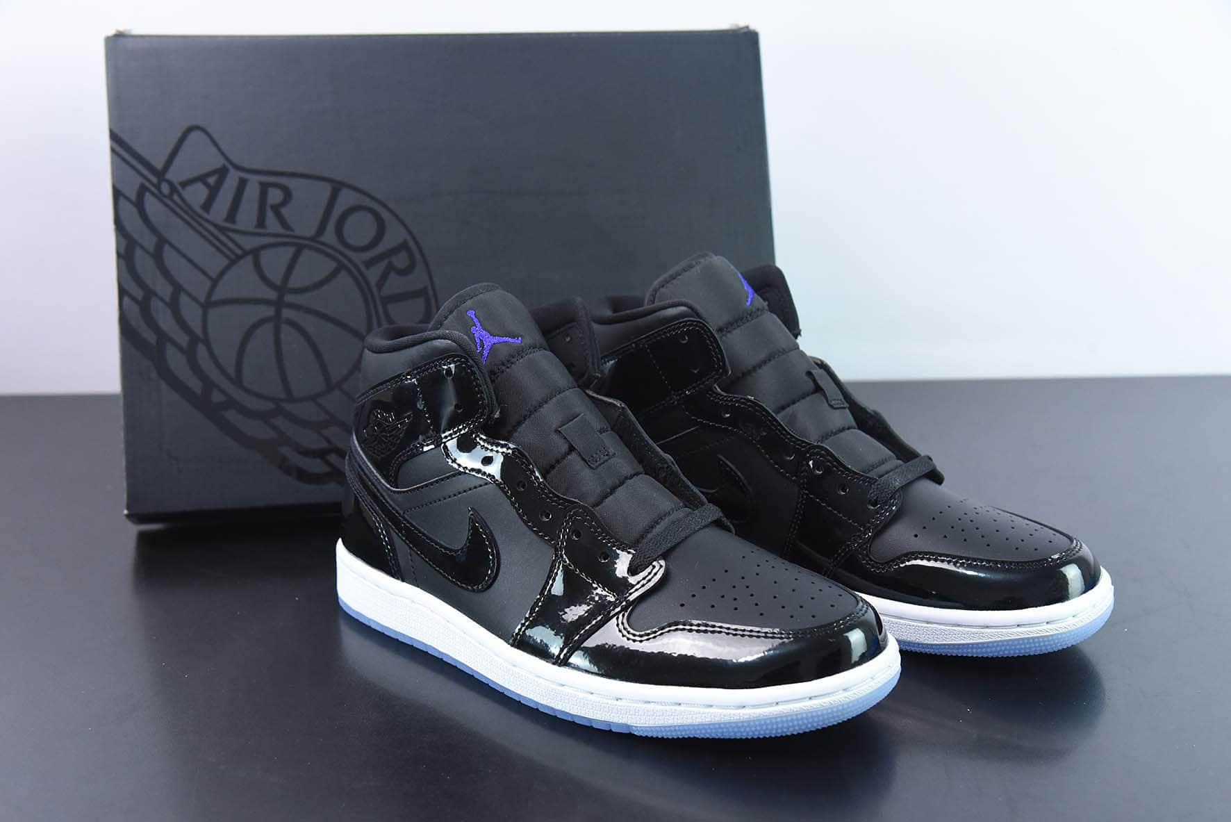 乔丹Air Jordan 1 Mid Space Jam AJ1大灌篮中帮篮球鞋纯原版本 货号:DV1308-004