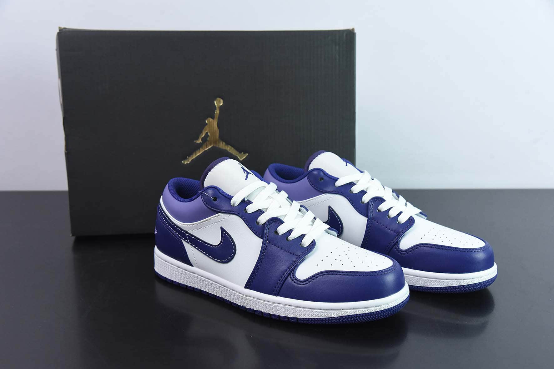 乔丹Air Jordan 1 Low Covered In Purple Tones AJ1紫白色低帮篮球鞋纯原版本 货号：553558-515